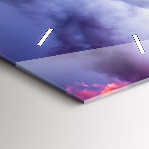 Orologio verticale Paesaggio montano invernale