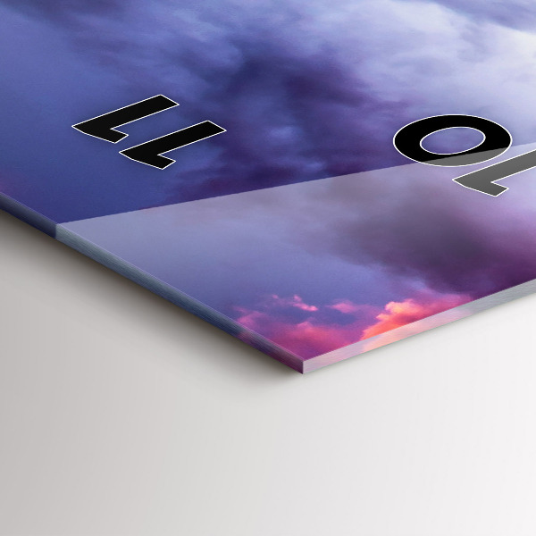 Orologio verticale Paesaggio montano invernale