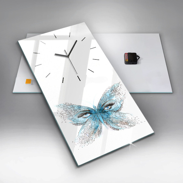 Orologio verticale Faccia di farfalla