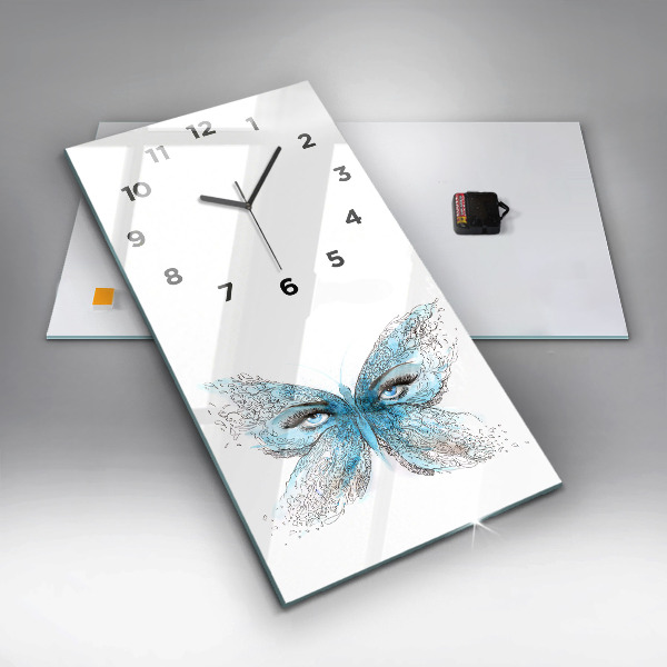 Orologio verticale Faccia di farfalla
