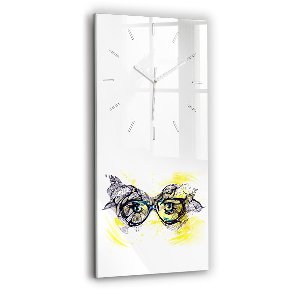 Orologio verticale Occhi con occhiali