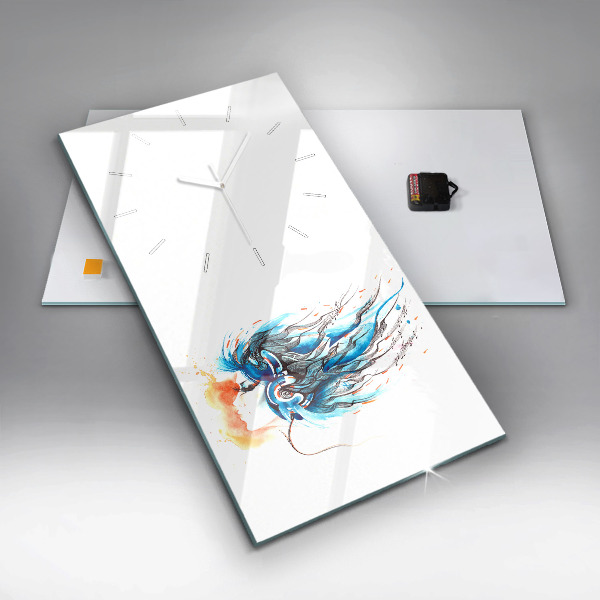 Orologio verticale Illustrazione di un telefono cellulare