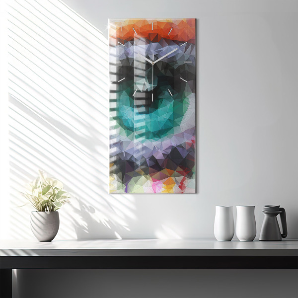 Orologio verticale Occhio umano colorato