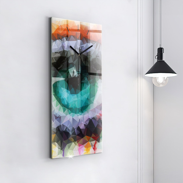 Orologio verticale Occhio umano colorato