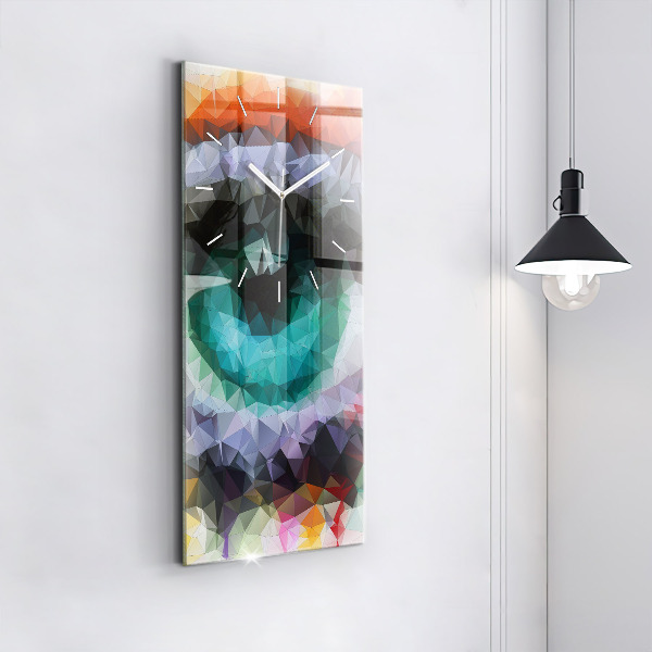 Orologio verticale Occhio umano colorato