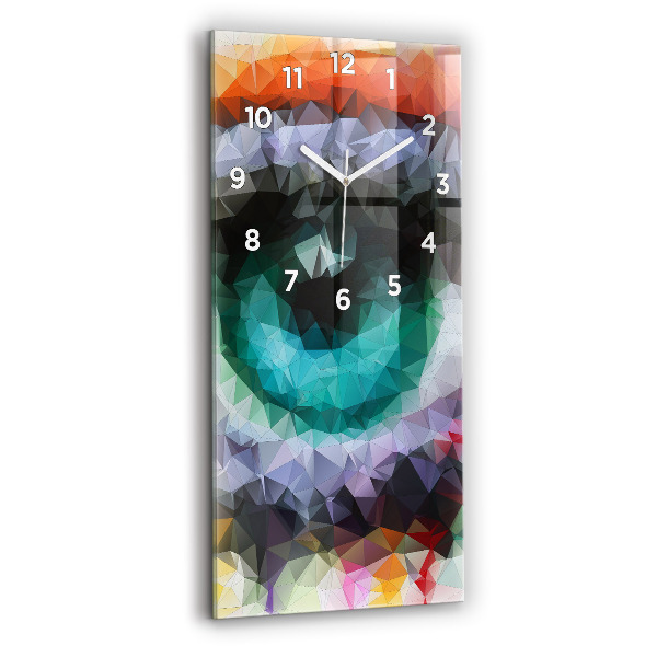 Orologio verticale Occhio umano colorato