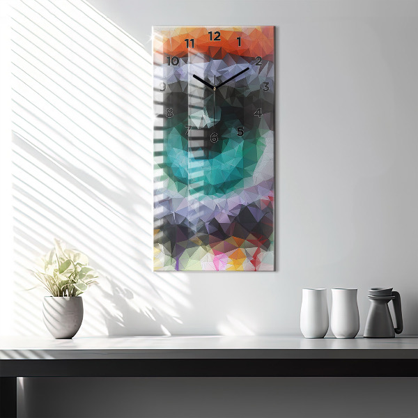 Orologio verticale Occhio umano colorato
