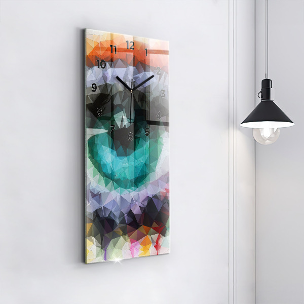 Orologio verticale Occhio umano colorato