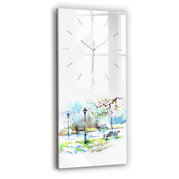 Orologio verticale Primavera pittoresca