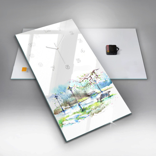 Orologio verticale Primavera pittoresca