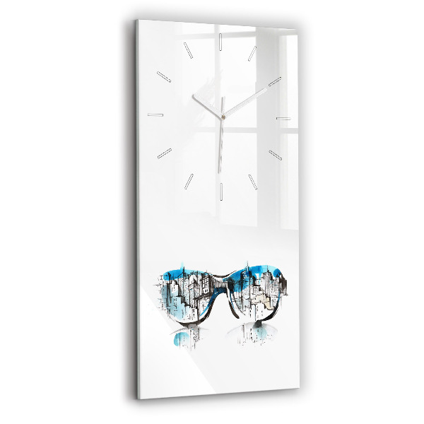 Orologio verticale Città con gli occhiali