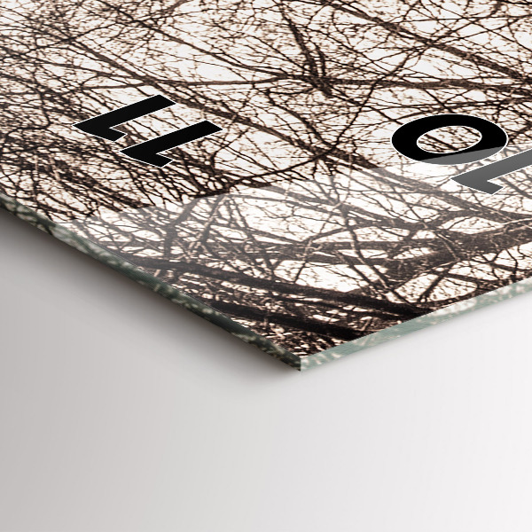 Orologio verticale Sentiero forestale in seppia