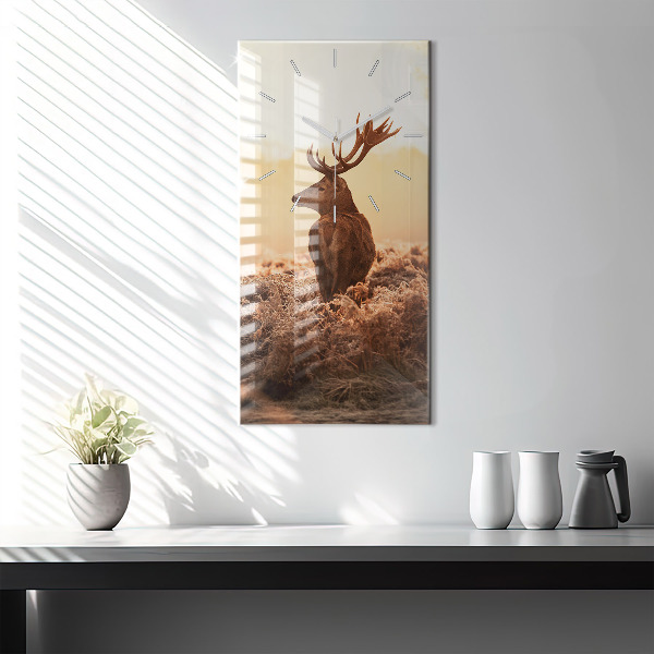 Orologio verticale Cervo all'alba