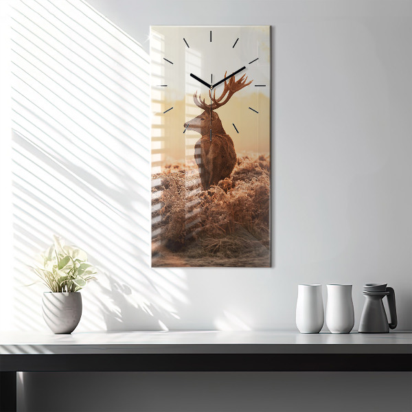 Orologio verticale Cervo all'alba