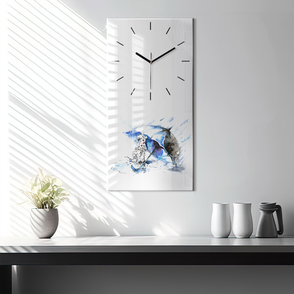 Orologio verticale Dalmata e ombrello