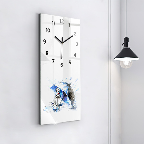 Orologio verticale Dalmata e ombrello