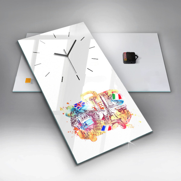 Orologio verticale Paesi attraenti nel mondo