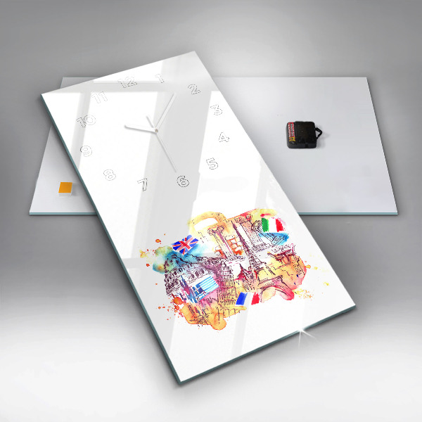 Orologio verticale Paesi attraenti nel mondo