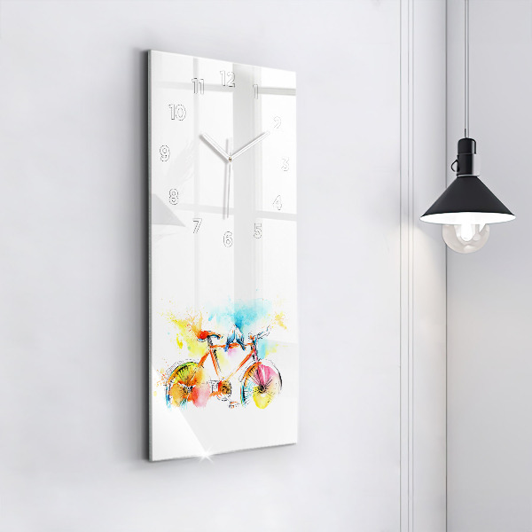Orologio verticale Bici dipinta