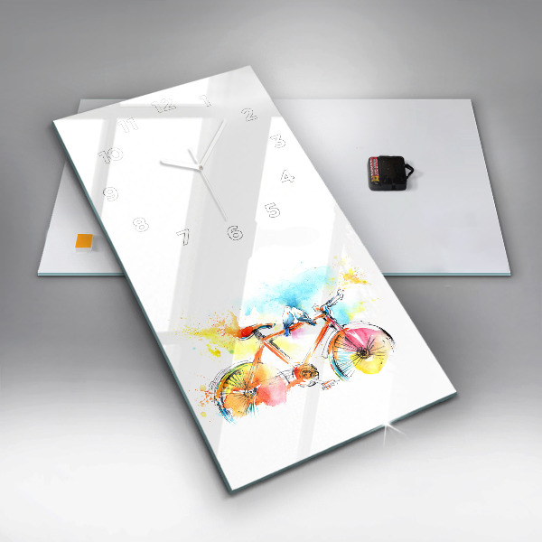 Orologio verticale Bici dipinta