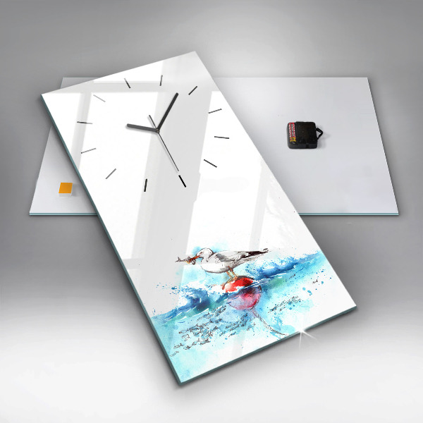 Orologio verticale Gabbiano dipinto