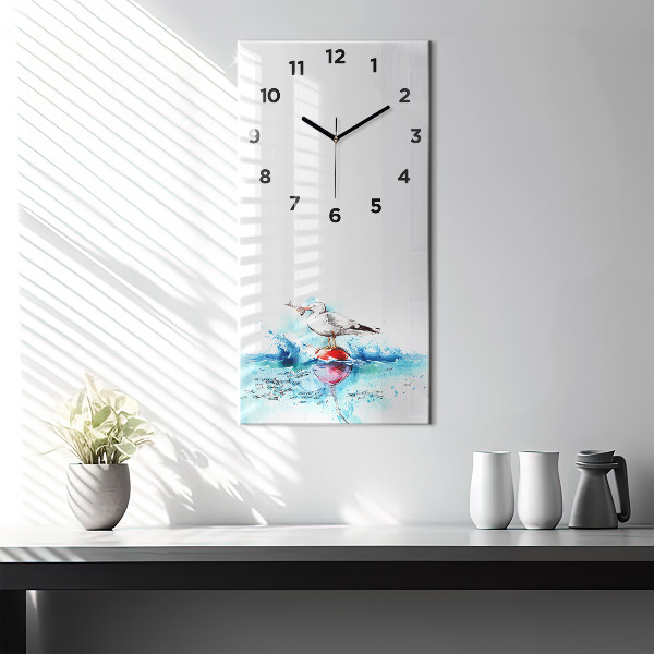 Orologio verticale Gabbiano dipinto