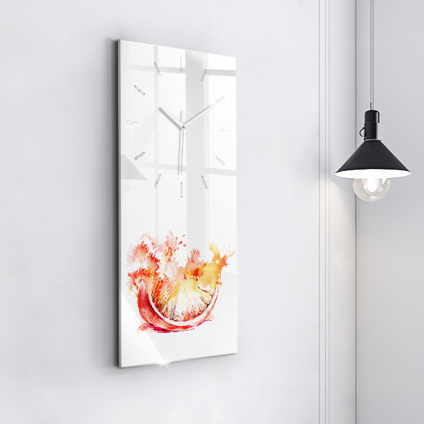 Orologio verticale Dipinto di arancione