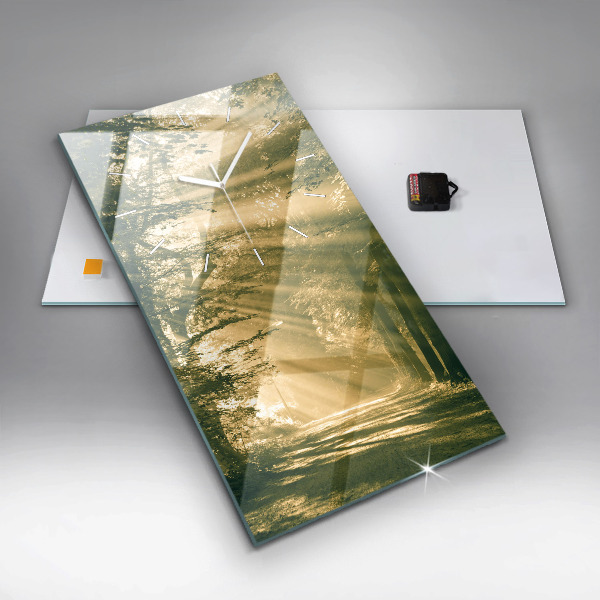 Orologio verticale Foresta dei raggi del sole