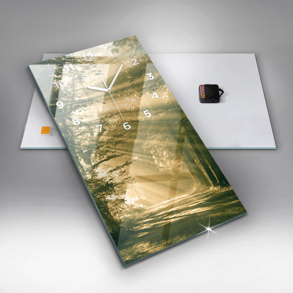 Orologio verticale Foresta dei raggi del sole