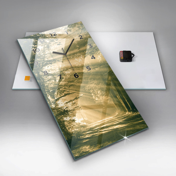 Orologio verticale Foresta dei raggi del sole