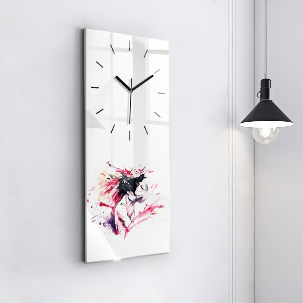 Orologio verticale Astrazione degli amanti