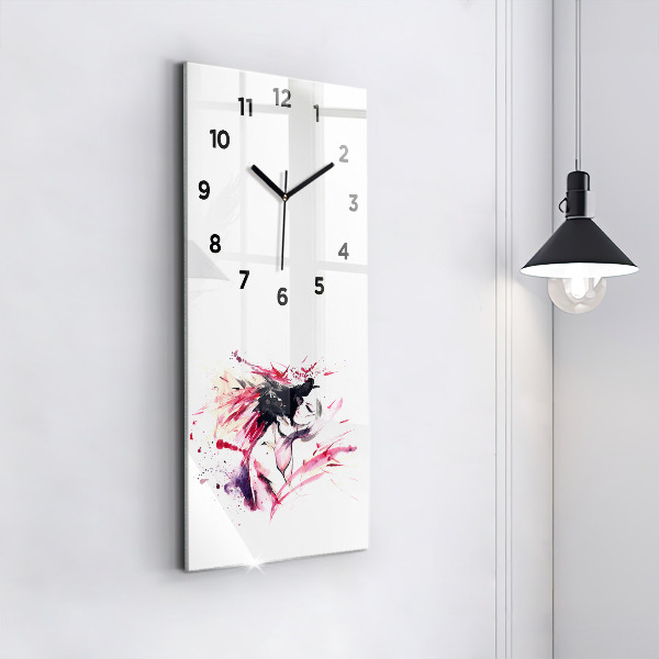 Orologio verticale Astrazione degli amanti