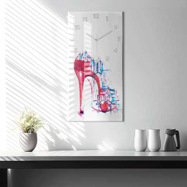 Orologio verticale Tacco rosso