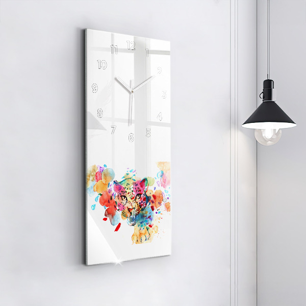 Orologio verticale Gatto selvatico astratto