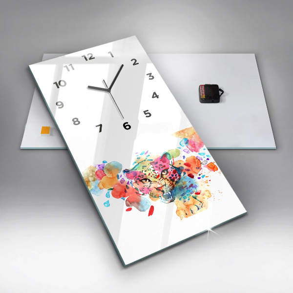 Orologio verticale Gatto selvatico astratto