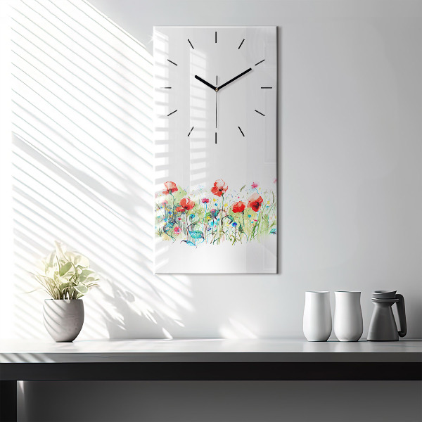 Orologio verticale Fiori nel prato