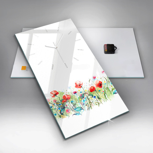 Orologio verticale Fiori nel prato