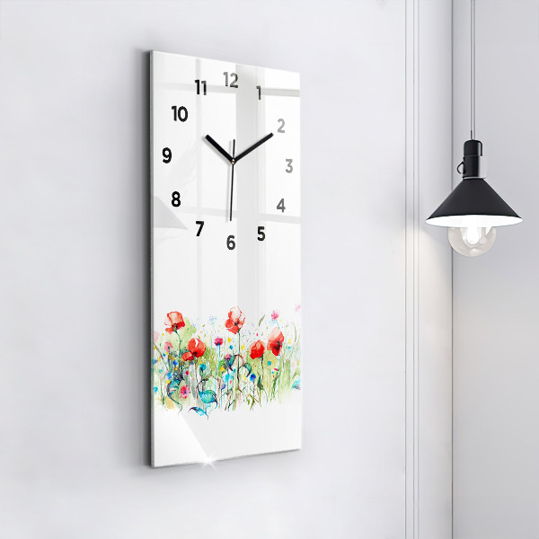 Orologio verticale Fiori nel prato