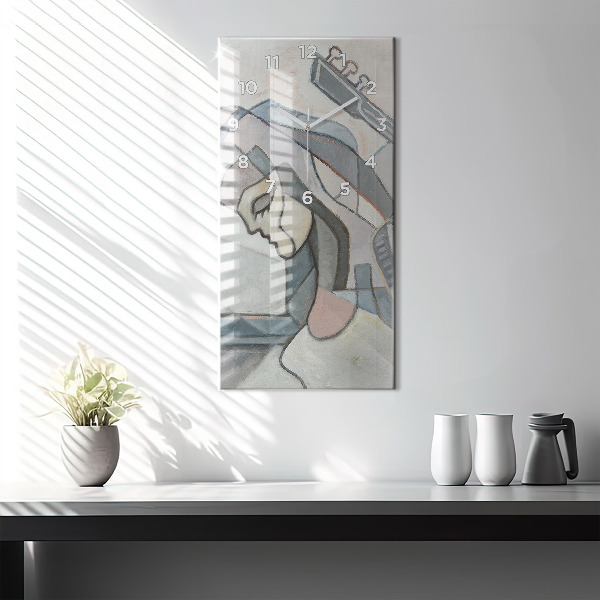 Orologio verticale Pittura astratta