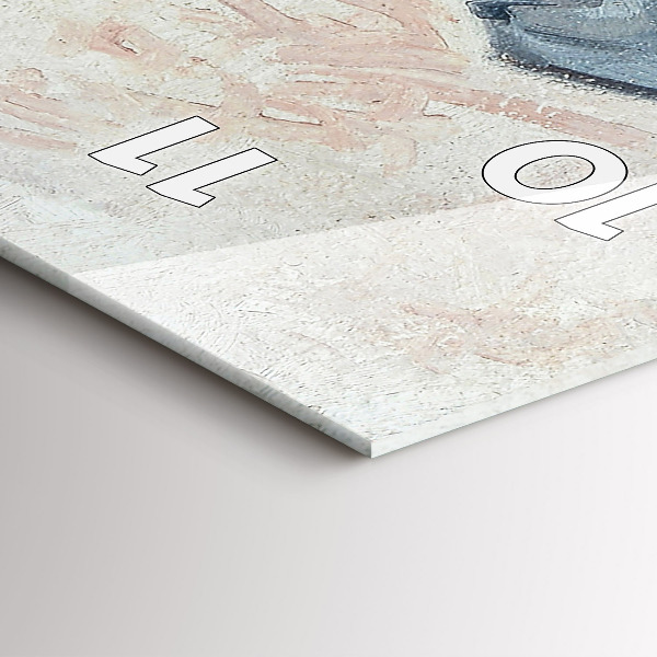 Orologio verticale Pittura astratta