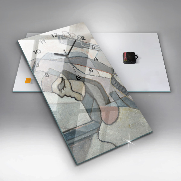 Orologio verticale Pittura astratta