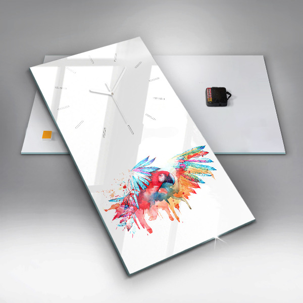 Orologio verticale Pappagallo rosso colorato