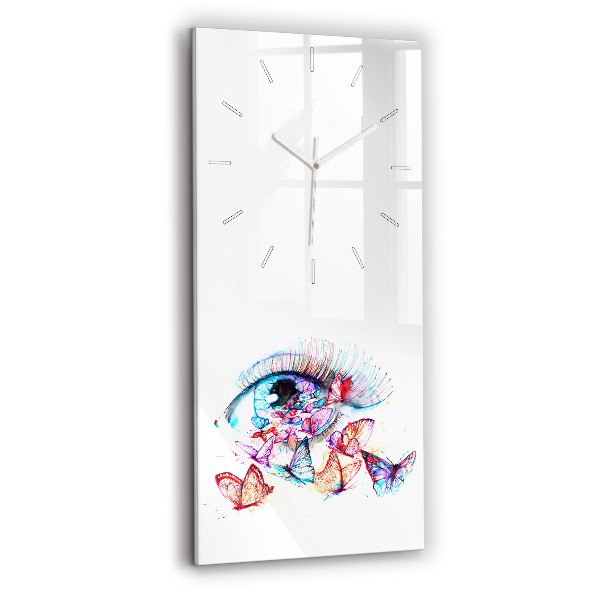Orologio verticale Occhio di farfalla colorato