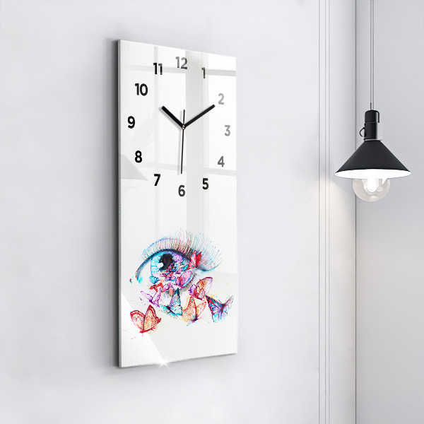 Orologio verticale Occhio di farfalla colorato