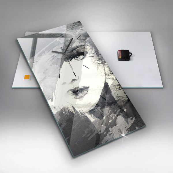 Orologio verticale Donna - acquerelli