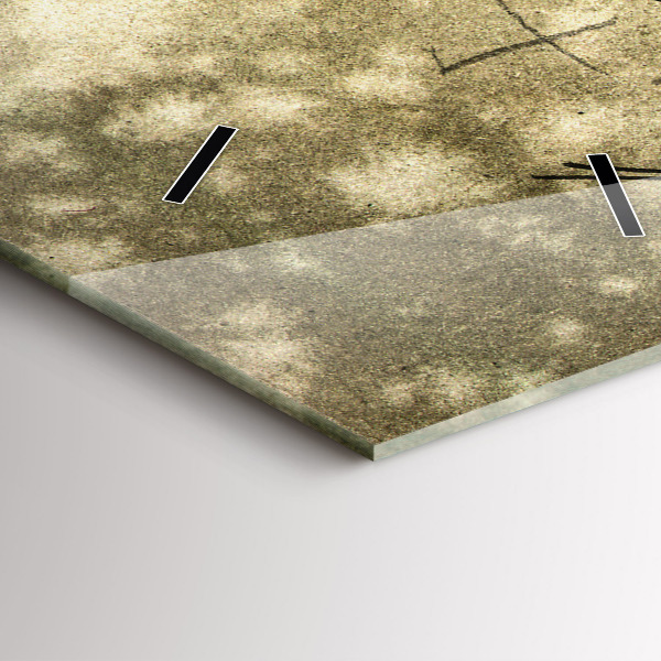 Orologio verticale Parco e alberi in seppia