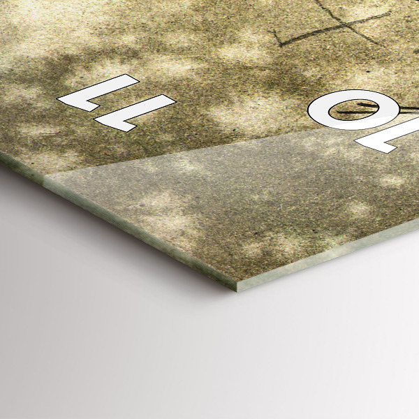 Orologio verticale Parco e alberi in seppia