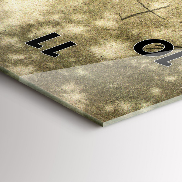 Orologio verticale Parco e alberi in seppia