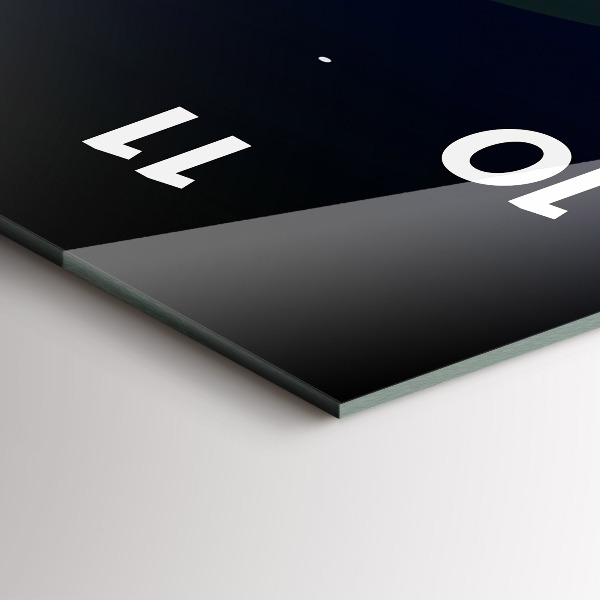 Orologio verticale in vetro Città del cyberspazio