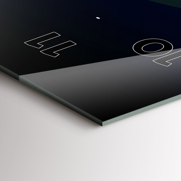 Orologio verticale in vetro Città del cyberspazio